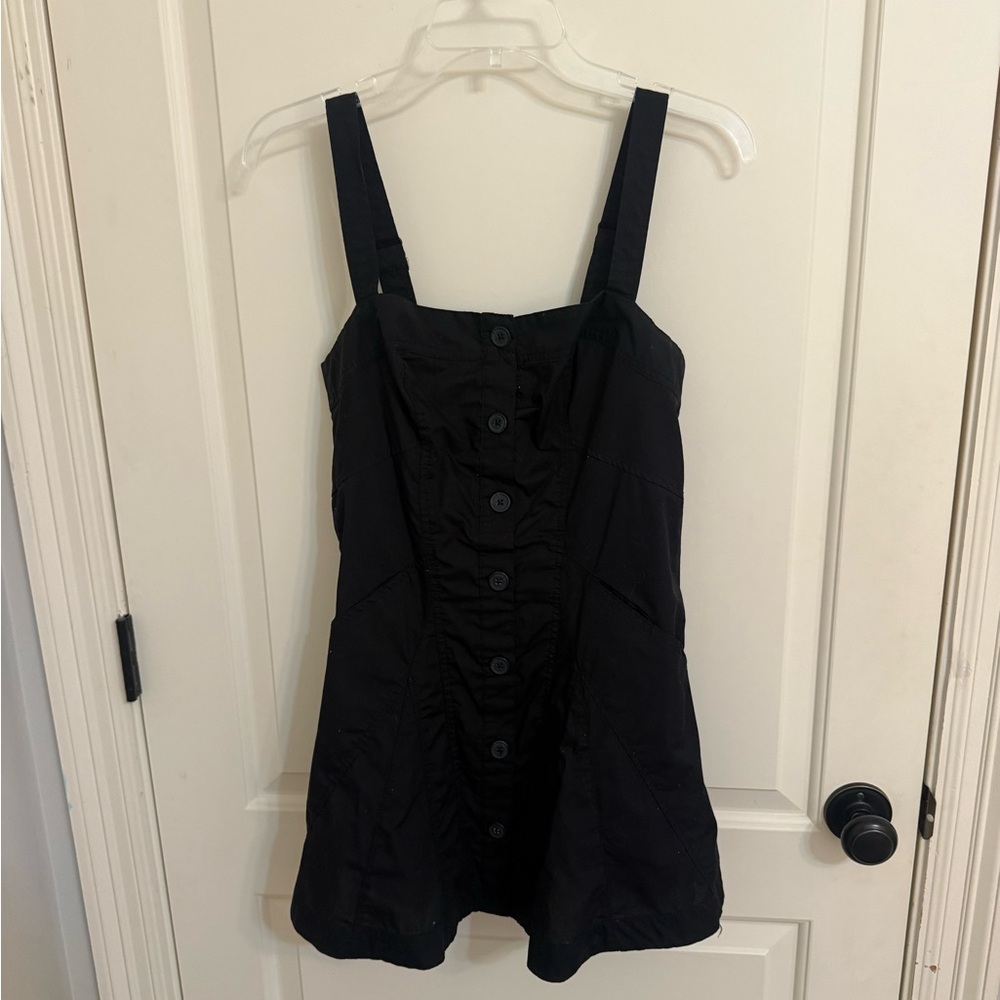 Women’s BDG Urban Outfitters Teega Button-Down Mini Dress in Black